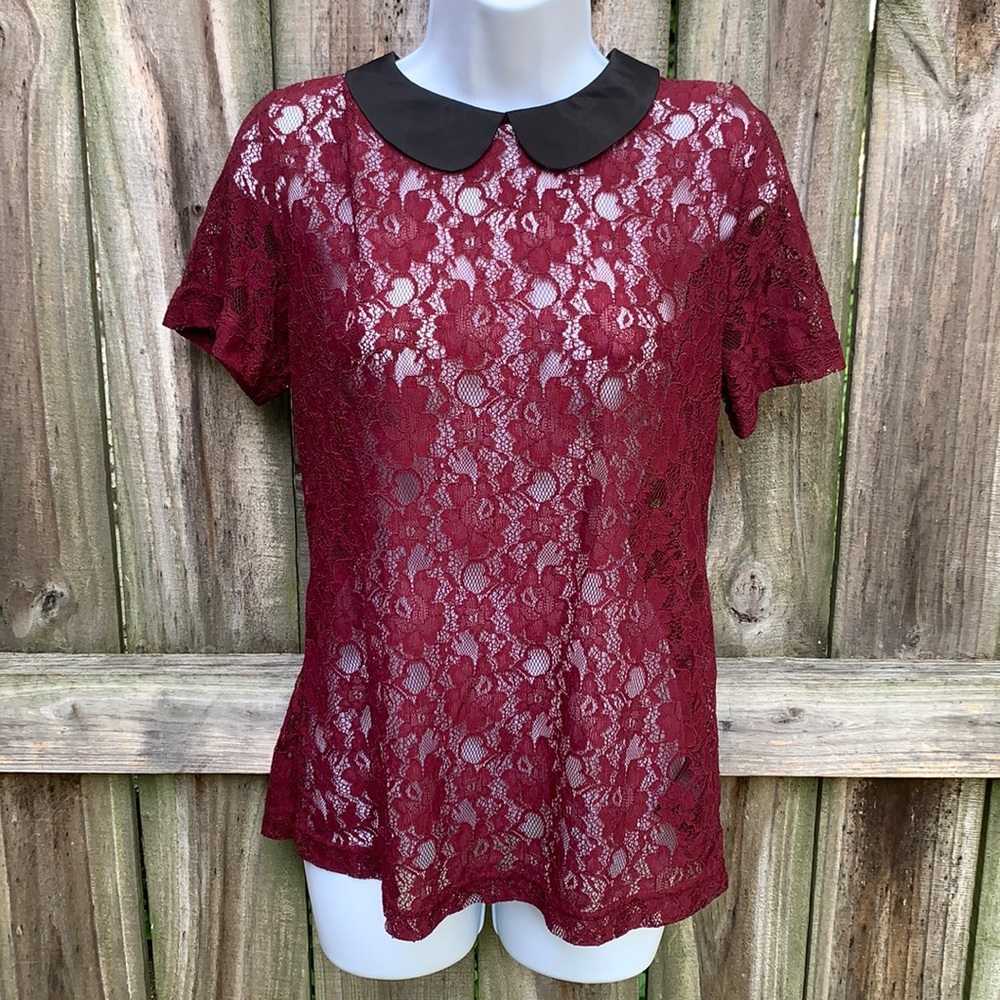 Lace Collared Shirt